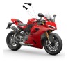 Aufkleberset für Batteriedeckel - Ducati Panigale / Streetfighter V2