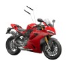 Tiras decorativas para la tapa de la batería - Ducati Panigale / Streetfighter V2