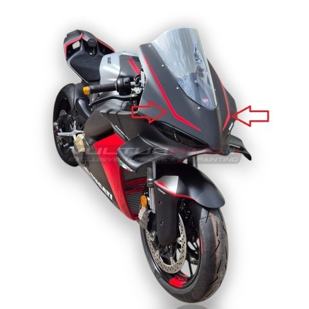Personalisierbare Klebeprofile für Windschutzscheibe - Ducati Panigale V4 / V4S