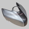 Brushed aluminium effect fuel tank cover with carbon strip - Ducati Panigale / Streetfighter V4 / V4S