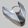 Brushed aluminium effect fuel tank cover with carbon strip - Ducati Panigale / Streetfighter V4 / V4S