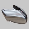 Brushed aluminium effect fuel tank cover with carbon strip - Ducati Panigale / Streetfighter V4 / V4S
