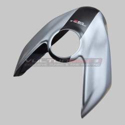 Coperchio serbatoio effetto alluminio spazzolato con striscia in carbonio - Ducati Panigale / Streetfighter V4 / V4S