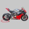 Coperchio serbatoio effetto alluminio spazzolato con striscia in carbonio - Ducati Panigale / Streetfighter V4 / V4S