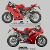 Calcomanías de rendimiento para carenados inferior - Ducati Panigale V2