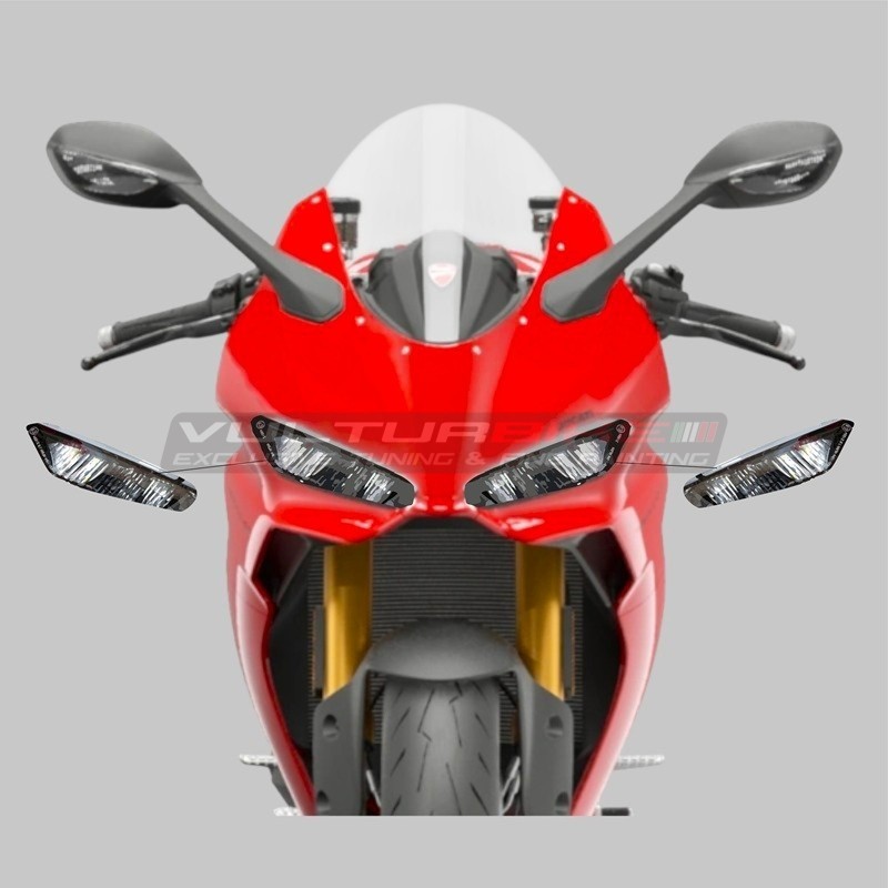 Gefälschte Scheinwerferaufkleber für Rennwindschutzscheibe - Ducati Panigale V2