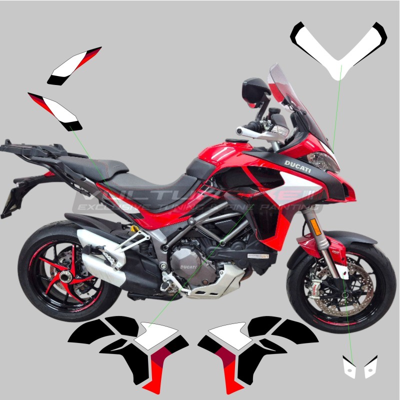 Decorative sticker set for Ducati Multistrada 1260