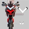 Juego de pegatinas decorativas para parabrisas y guardabarros delantero - Ducati Multistrada 1200 / 1260