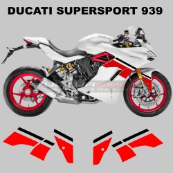 Dekorative Aufkleber für Verkleidungen und Kotflügel - Ducati Supersport 939 weiß Motorrad