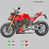 Pair of decorative flags for upper flaps - Ducati Streetfighter V4 / V4S