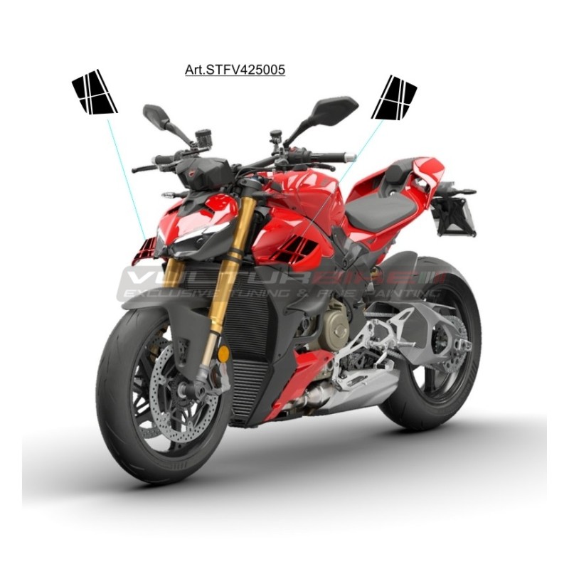 Autocollants à damier pour rabats - Ducati Streetfighter V4