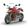 Chequered Stickers for Flaps - Ducati Streetfighter V4