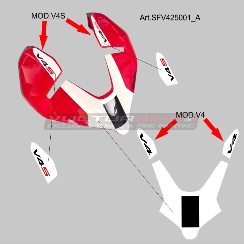 Graphisme bulle décoratif - Ducati Streetfighter V2 / V4 / V4S