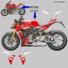 Kit adesivi bianco rosso - Ducati Streetfighter V4 / V4S