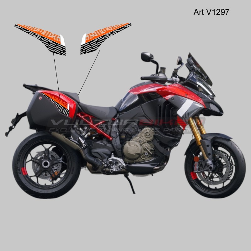 Calcomanías para la cubierta del equipaje - Modelo Ducati Multistrada V4 Pikes Peak 2025