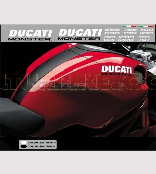 Stickers' kit compatible replica - Ducati Monster