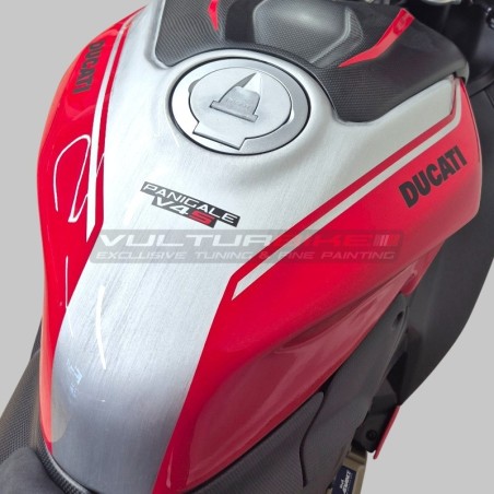 Coloured full carbon tank cover - Ducati Panigale and Streetfighter V4 / V4S