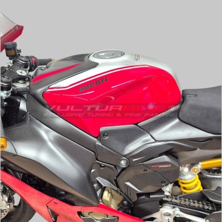 Coloured full carbon tank cover - Ducati Panigale and Streetfighter V4 / V4S