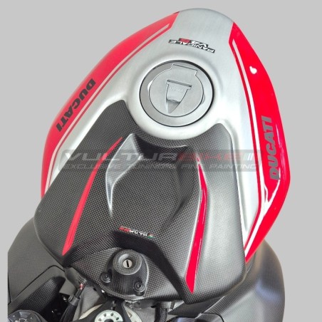 Tapa del depósito de carbono de color - Ducati Panigale y Streetfighter V4 / V4S