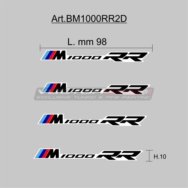 4 adhesive badges - BMW M1000RR