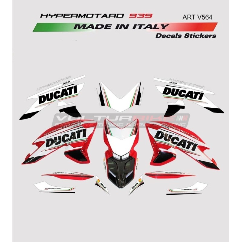 Tricolor Design Klebeset - Ducati Hypermotard 939