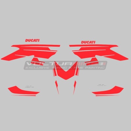 Diseño colorido del kit de pegatinas - Ducati Hypermotard 821/939