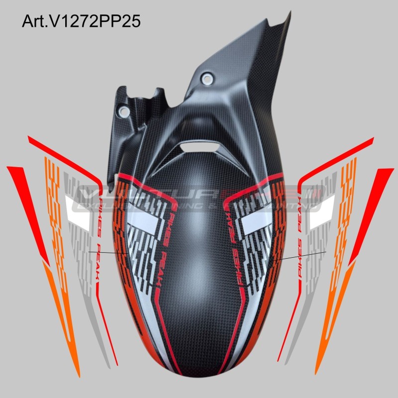 Design Evolution Aufkleber für Carbon Schutzblech - Ducati Multistrada V4 Pikes Peak 2025