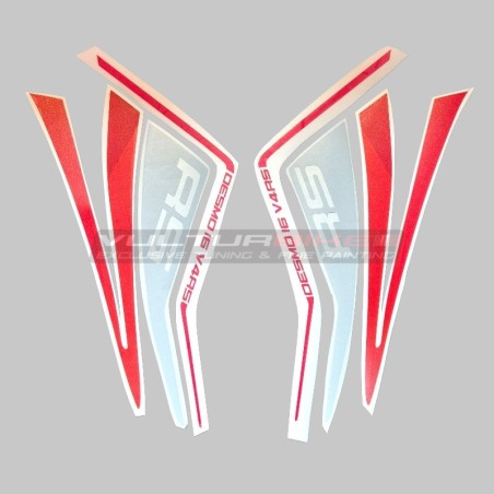 Stickers d’évolution du design pour garde-boue en carbone - Ducati Multistrada V4RS