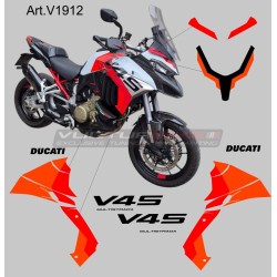 Individuelle Lackierung für Ducati Multistrada V4S Eisberg Weiß