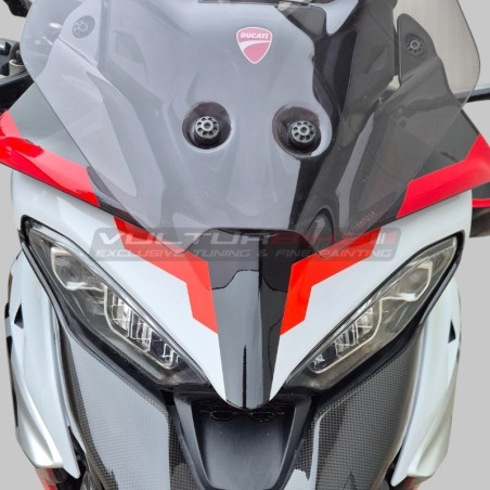 Livrea personalizzata per Ducati Multistrada V4S iceberg white
