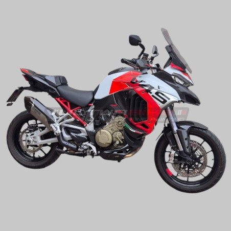 Livrée personnalisée pour Ducati Multistrada V4S blanc iceberg