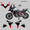 Aufklebersatz für alle Modelle Ducati Multistrada V4 / V4S Bj. 2021 / 2024