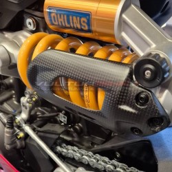 Cache carbone pour amortisseur arrière - Ducati Panigale et Streetfighter V2 / V2S