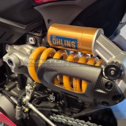 Cubierta de carbono para amortiguador trasero - Ducati Panigale y Streetfighter V2 / V2S
