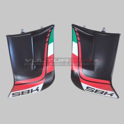 Coppia alette in fibre plastiche colorate - Ducati Panigale V4 2022 / 2024