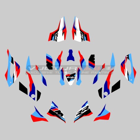Complete sticker kit for white motorcycle - BMW S1000RR