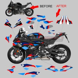 Ensemble complet d’autocollants pour carénage - BMW S1000RR moto noire