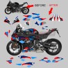 Conjunto completo de pegatinas para carenado - BMW S1000RR de moto negro
