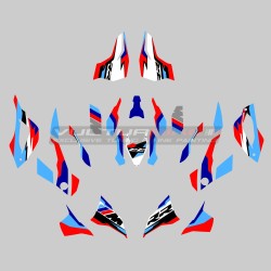 Conjunto completo de pegatinas para carenado - BMW S1000RR de moto negro