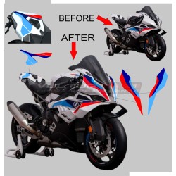 Motorcycle decals for windshield and tail - BMW S1000RR