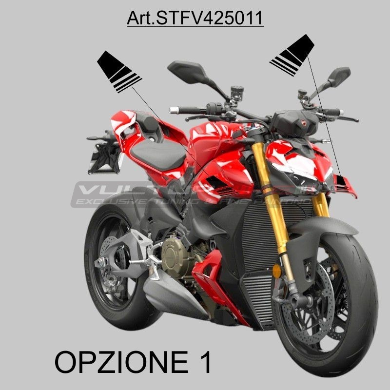 Klebebänder für obere Klappen – Ducati Streetfighter V4 / V4S