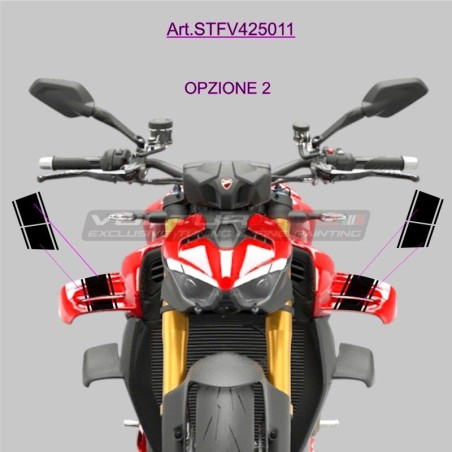 Fasce adesive per alette superiori - Ducati Streetfighter V4 / V4S