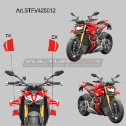 Aufkleber der unteren Flosse – Ducati Streetfighter V4 / V4S