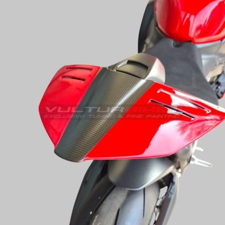 Cola de monoplaza roja y de carbono para Ducati Panigale y Streetfighter V4 / V4S / V4R