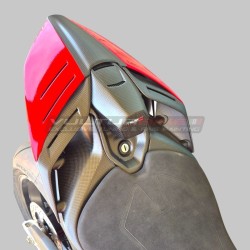 Rotes und kohlenstofffarbenes Einsitzer-Heck für Ducati Panigale sowie Streetfighter V4 / V4S / V4R