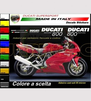 Adesivi personalizzabili codone e serbatoio - Ducati Supersport