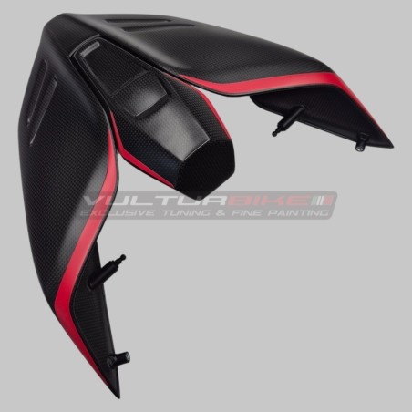 Fixe de queue mono avec tampon en carbone central pour Ducati Panigale et Streetfighter V4 / V4S / V4R