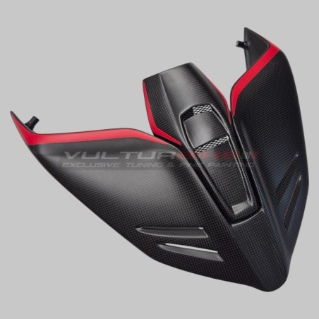 Mono tail set with central carbon pad for Ducati Panigale and Streetfighter V4 / V4S / V4R