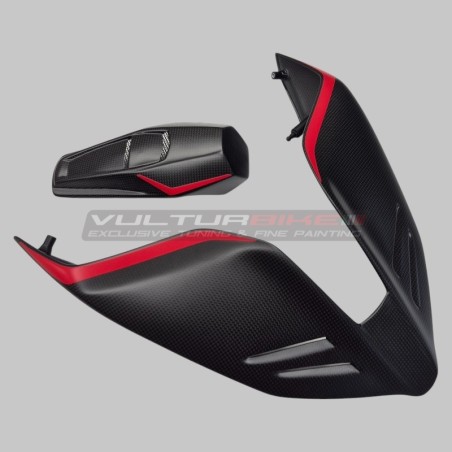 Fixe de queue mono avec tampon en carbone central pour Ducati Panigale et Streetfighter V4 / V4S / V4R