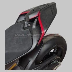 Conjunto de cola mono con almohadilla central de carbono para Ducati Panigale y Streetfighter V4 / V4S / V4R